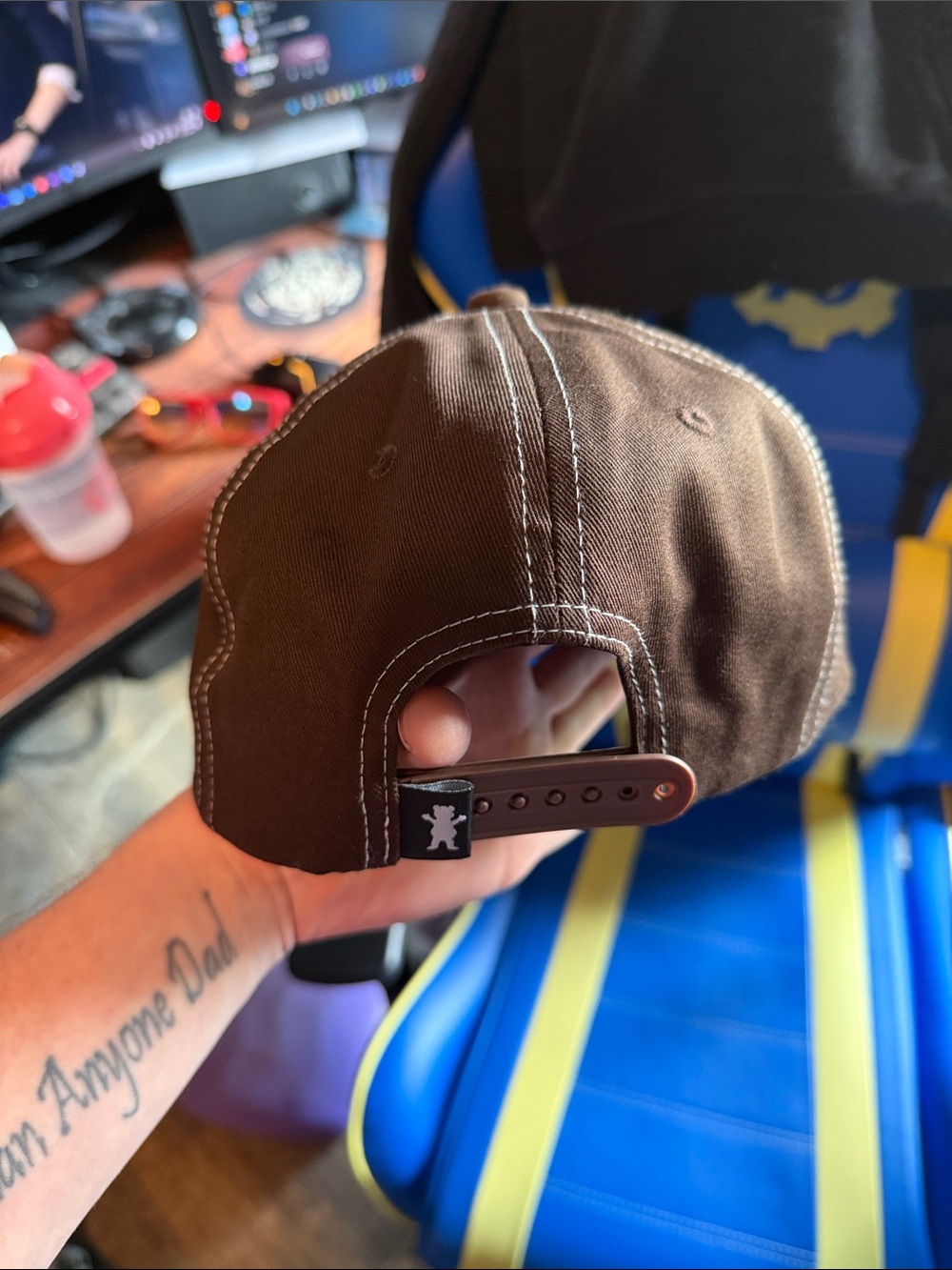 Grizzly Embroidered Snapback Hat - Brown - Picture 2 of 5
